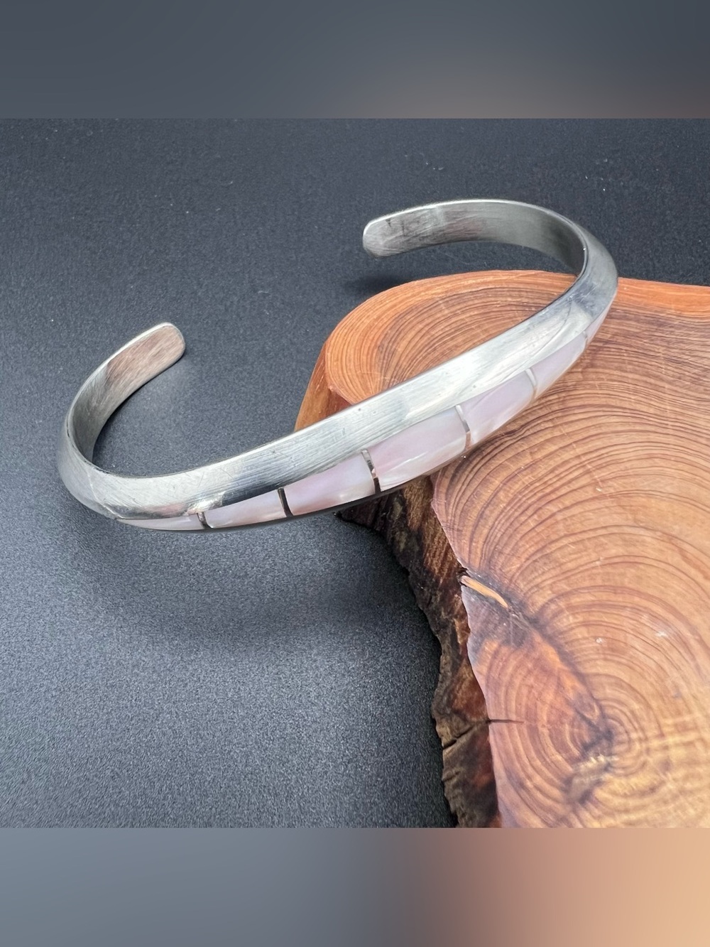 Native American Carinated Mother of Pearl Cuff
